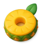 Ícono 3D de rebanada de piña (bromelina)